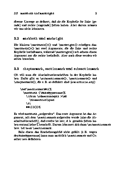 Beispiel: Seitenzahlen aussen, &Uuml;berschriften innen 